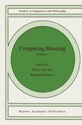 Cover: Computing Meaning - Kluwer Academic Publishers
