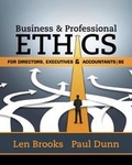 Cover: Business & Professional Ethics for Directors, Executives & Accountants - South-Western College Publishing