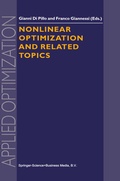Cover: Nonlinear Optimization and Related Topics - Kluwer Academic Publishers