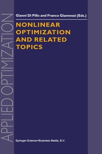 Enlarge image Cover: Nonlinear Optimization and Related Topics - Kluwer Academic Publishers