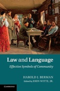 Cover: Law and Language - Cambridge University Press