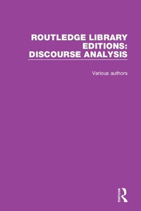 Abbildung von: Routledge Library Editions: Discourse Analysis - Routledge
