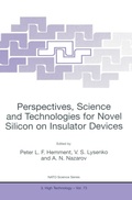 Cover: Perspectives, Science and Technologies for Novel Silicon on Insulator Devices - Kluwer Academic Publishers