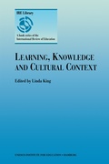 Cover: Learning, Knowledge and Cultural Context - Kluwer Academic Publishers