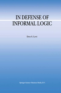 Enlarge image Cover: In Defense of Informal Logic - Springer