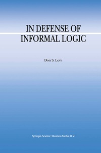 Enlarge image Cover: In Defense of Informal Logic - Springer