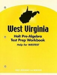 Abbildung von: West Virginia Holt Pre-Algebra Test Prep Workbook - Holt McDougal