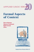 Cover: Formal Aspects of Context - Kluwer Academic Publishers