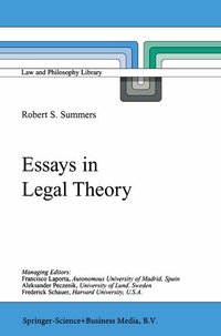 Enlarge image Cover: Essays in Legal Theory - Kluwer Academic Publishers