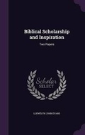 Cover: Biblical Scholarship and Inspiration - Palala Press