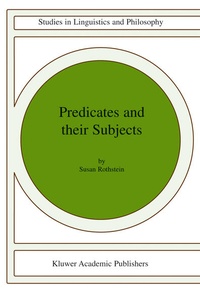 Enlarge image Cover: Predicates and Their Subjects - Springer