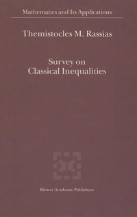 Enlarge image Cover: Survey on Classical Inequalities - Kluwer Academic Publishers