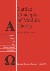 Abbildung von: Lattice Concepts of Module Theory - Kluwer Academic Publishers