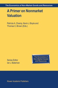 Enlarge image Cover: A Primer on Nonmarket Valuation - Kluwer Academic Publishers