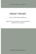 Cover: Proof Theory - Kluwer Academic Publishers