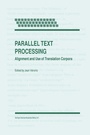 Cover: Parallel Text Processing - Springer