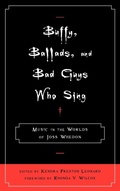 Cover: Buffy, Ballads, and Bad Guys Who Sing - Scarecrow Press