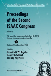Abbildung von: Proceedings of the Second ISAAC Congress - Kluwer Academic Publishers