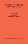 Cover: Organic Functional Group Analysis - Elsevier