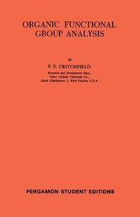 Enlarge image Cover: Organic Functional Group Analysis - Elsevier