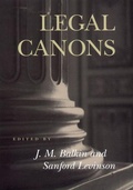 Cover: Legal Canons - New York University Press