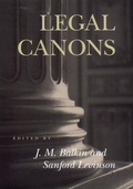 Cover: Legal Canons - New York University Press