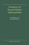 Bild: Geometry of Pseudo-Finsler Submanifolds - Springer