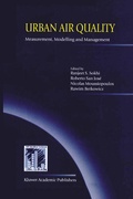 Cover: Urban Air Quality: Measurement, Modelling and Management - Kluwer Academic Publishers