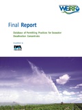 Cover: Database of Permitting Practices for Seawater Concentrate Disposal - IWA Publishing