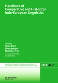 Cover: Handbook of Comparative and Historical Indo-European Linguistics - De Gruyter Mouton