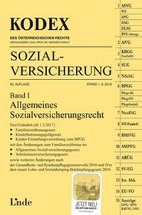 Abbildung von: KODEX Sozialversicherung 2016/17, Band I - Linde