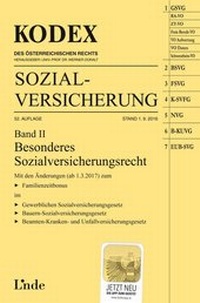 Abbildung von: KODEX Sozialversicherung 2016/17 Band II - Linde