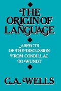Cover: Origin of Language - Open Court Publishing Co ,U.S.