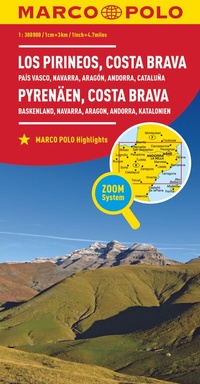 Abbildung von: MARCO POLO Regionalkarte Pyrenäen, Costa Brava 1:300.000 - MARCO POLO ein Imprint von MAIRDUMONT
