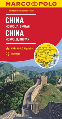 Abbildung von: MARCO POLO Kontinentalkarte China, Mongolei, Bhutan 1:4 Mio. - MARCO POLO ein Imprint von MAIRDUMONT