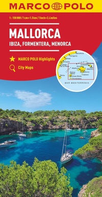 Abbildung von: MARCO POLO Regionalkarte Mallorca, Ibiza, Formentera, Menorca 1:150.000 - MARCO POLO ein Imprint von MAIRDUMONT