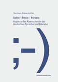 Cover: Satire - Ironie - Parodie - Universit&auml;t Innsbruck Inst. f. Germanistik