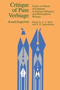 Cover: Critique of Pure Verbiage - Open Court Publishing Co ,U.S.