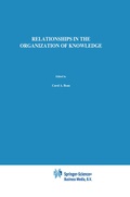 Cover: Relationships in the Organization of Knowledge - Springer