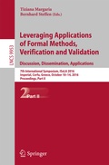 Cover: Leveraging Applications of Formal Methods, Verification and Validation: Discussion, Dissemination, Applications - Springer