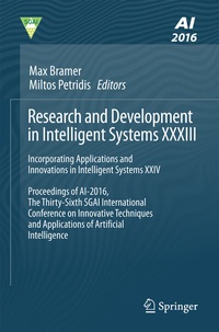 Enlarge image Cover: Research and Development in Intelligent Systems XXXIII - Springer
