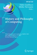 Cover: History and Philosophy of Computing - Springer