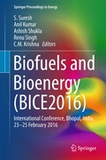 Cover: Biofuels and Bioenergy (BICE2016) - Springer