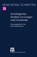 Cover: Soziologische Studien zu Gruppe und Gemeinde - Springer VS