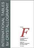 Cover: International Tables for Crystallography: Crystallography of Biological Macromolecules Pt. F - Kluwer Academic Publishers