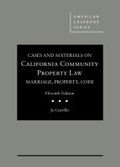 Cover: Cases and Materials on California Community Property Law - West Academic Press