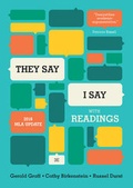 Cover: "they Say / I Say" - W. W. Norton & Company