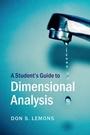Cover: A Student's Guide to Dimensional Analysis - Cambridge University Press