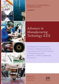 Enlarge image Cover: Advances in Manufacturing Technology XXX - IOS Press,US