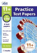 Cover: 11+ Practice Test Papers (Get started) for the CEM tests inc. Audio Download - Letts Educational